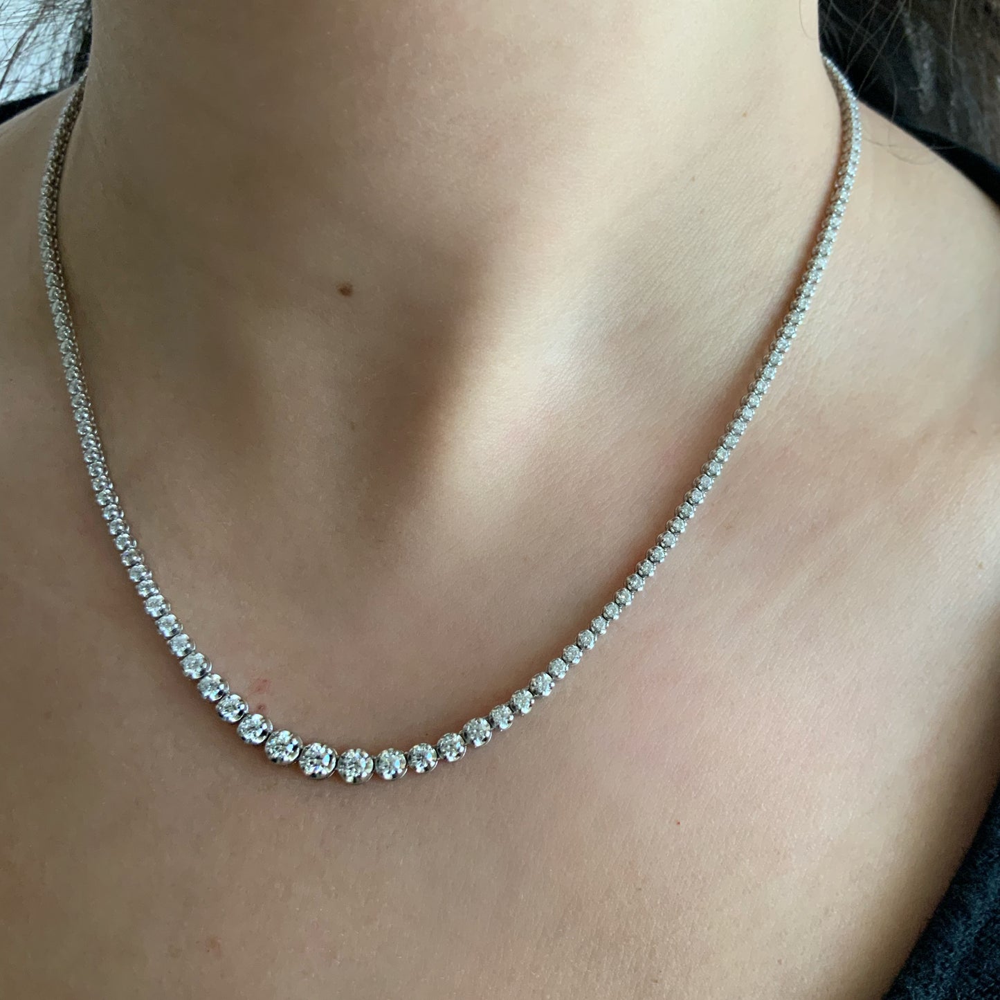 Collar Tenis Cupcake Degradado 3.4ct