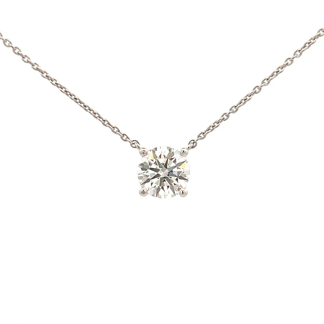 Collar Solitario de Diamante de 1ct