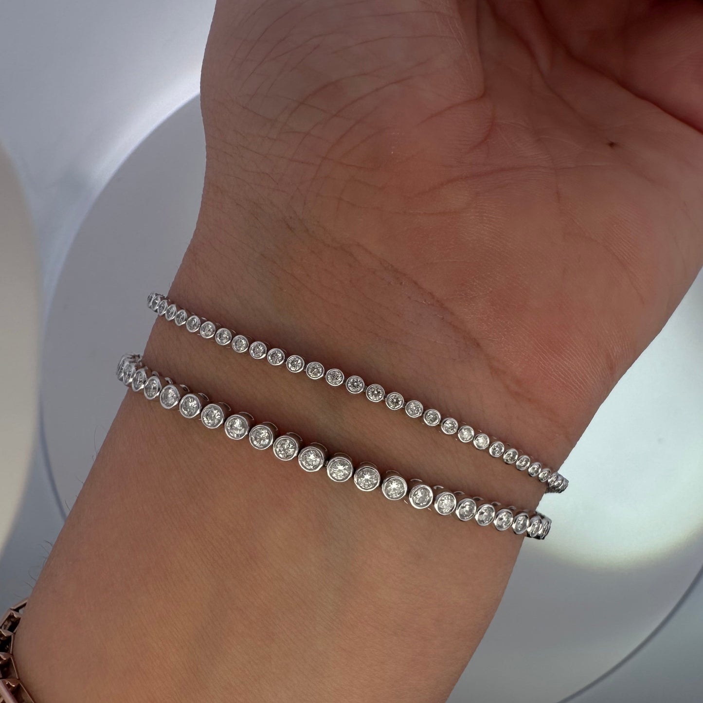 Pulsera Tenis de Diamantes Biselados / 2ct