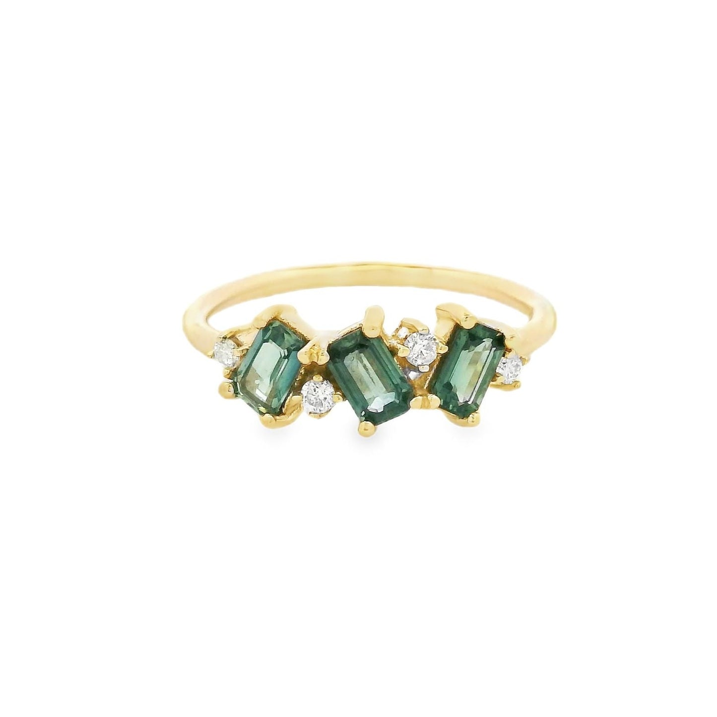 Anillo Tania con Zafiros Rosas/Morados