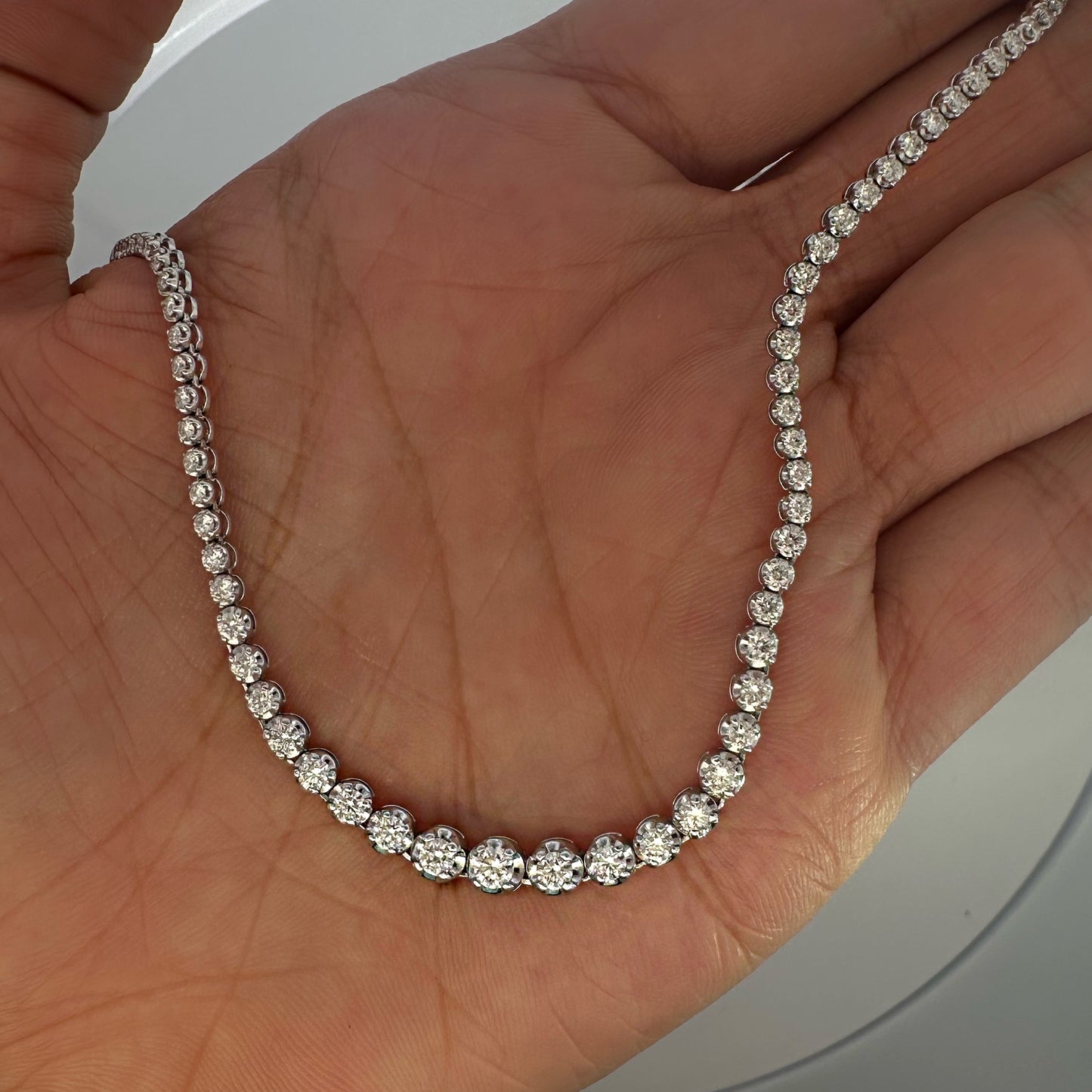 Collar Tenis Cupcake Degradado 3.4ct