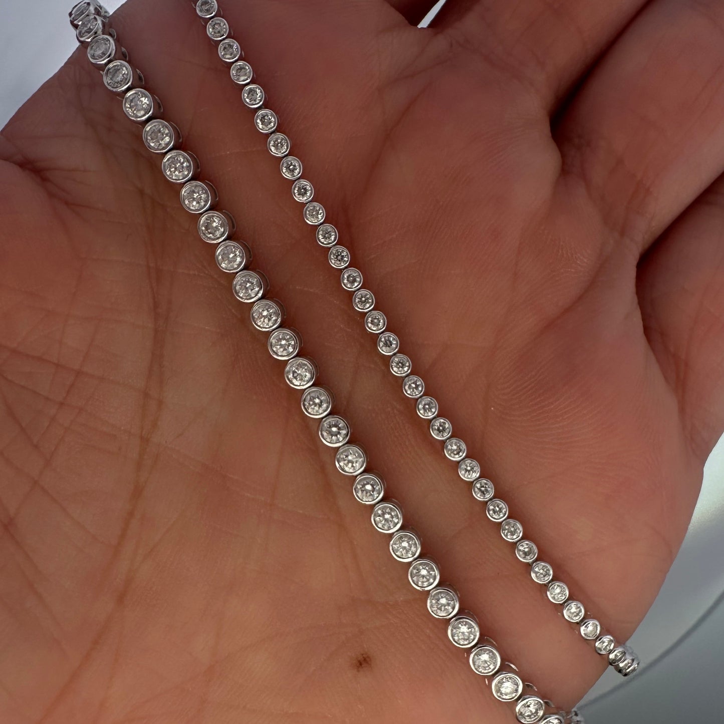 Pulsera Tenis de Diamantes Biselados / 2ct