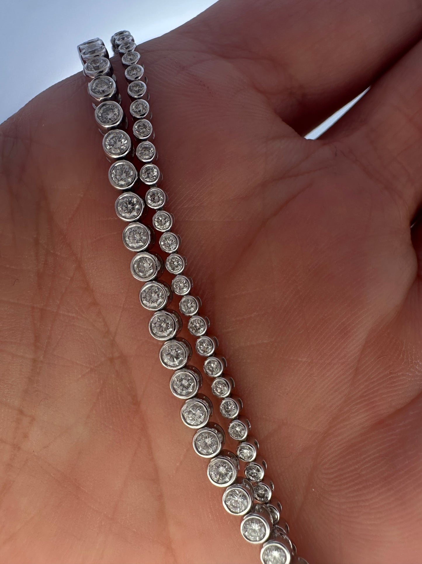 Pulsera Tenis de Diamantes Biselados / 2ct