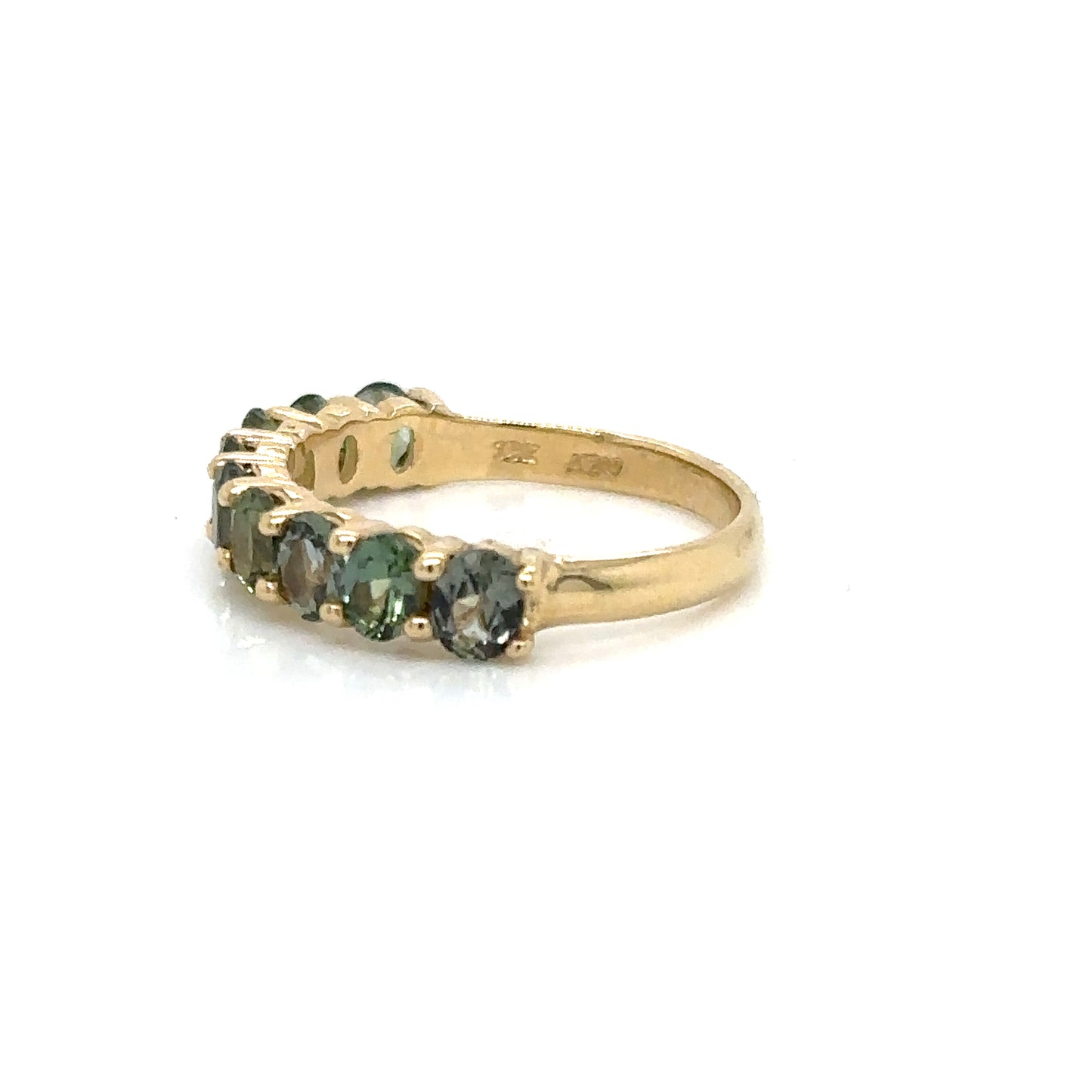 Media Churumbela Liat de Zafiros Verdes con tonos azules