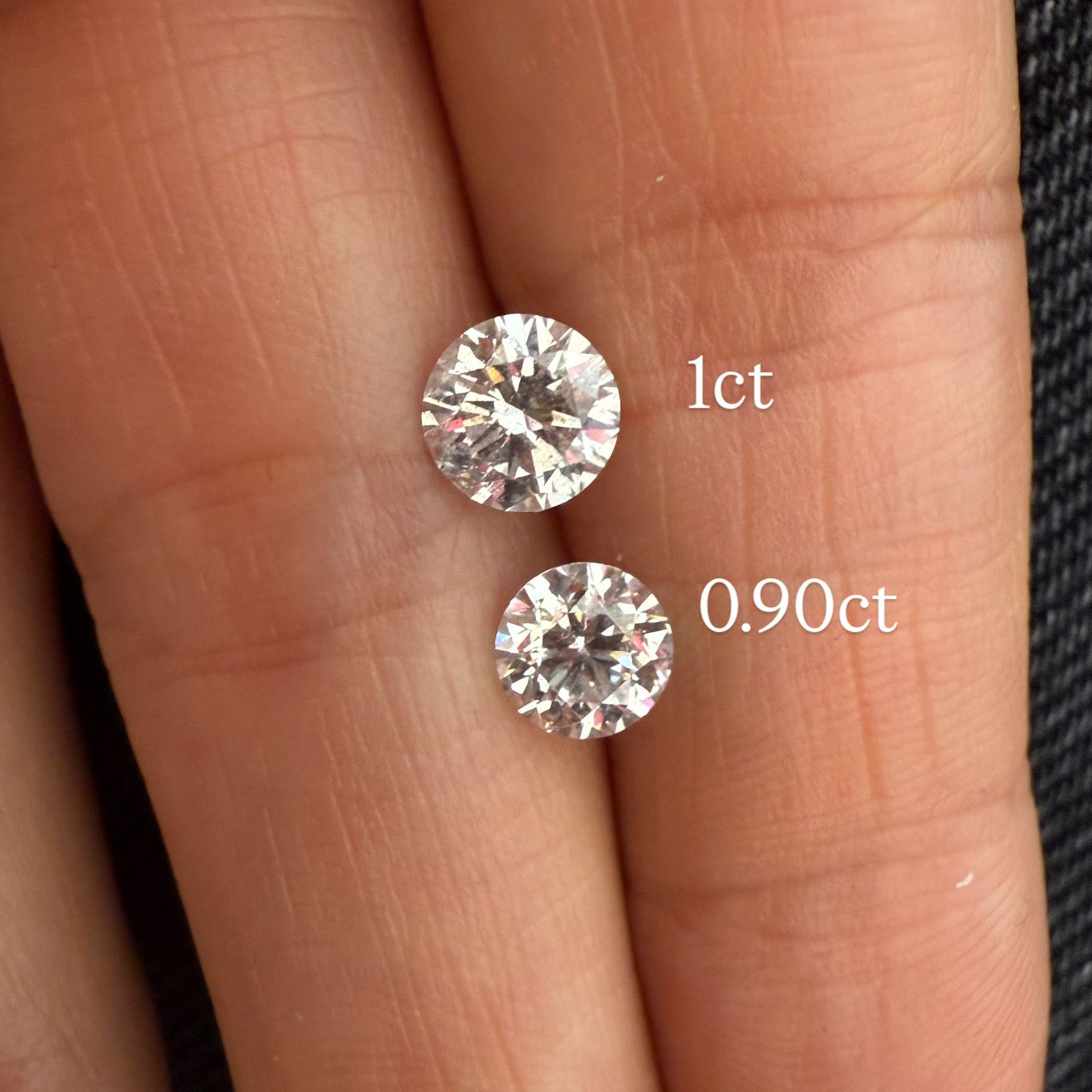 Diamond Earrings of 0.90ct each (total 1.8ct)