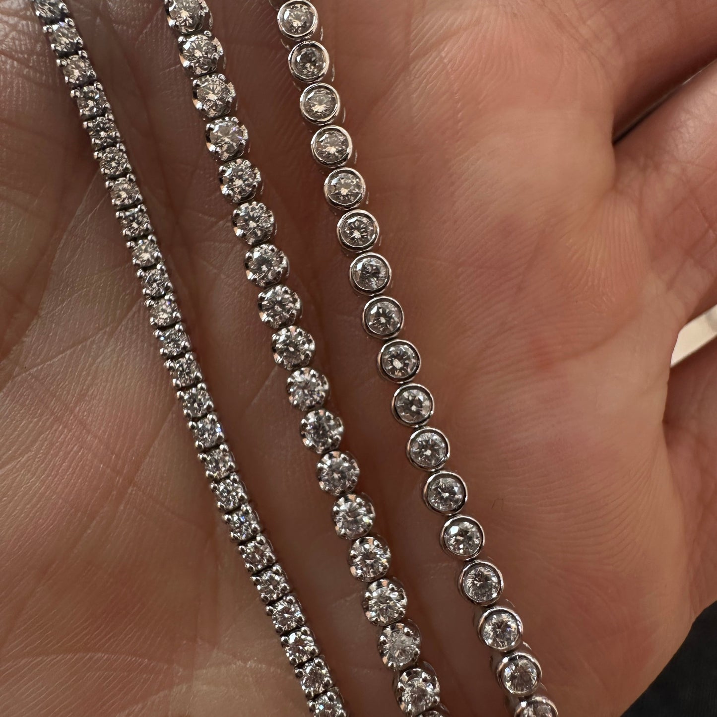 Pulsera Tenis de Diamantes Biselados / 2ct
