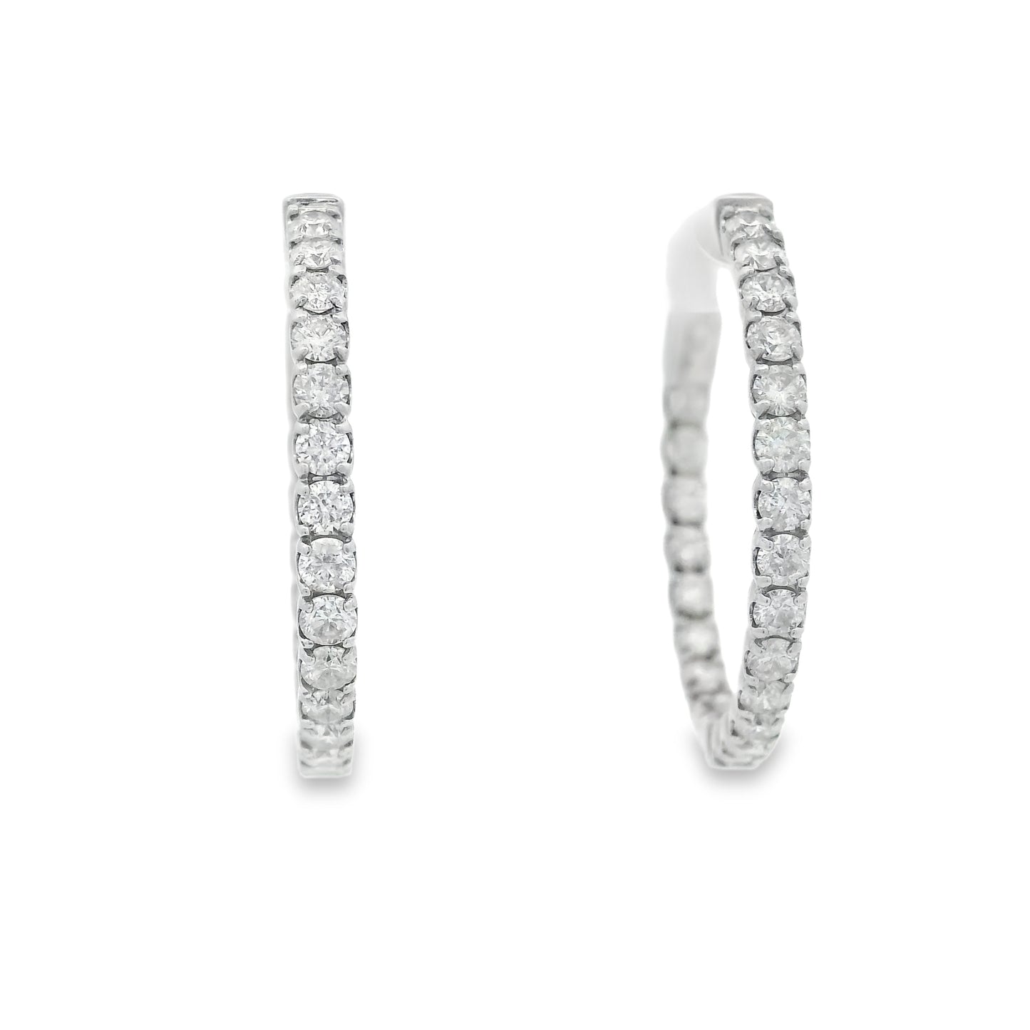 Arracadas de Diamantes con Diamantes Internos