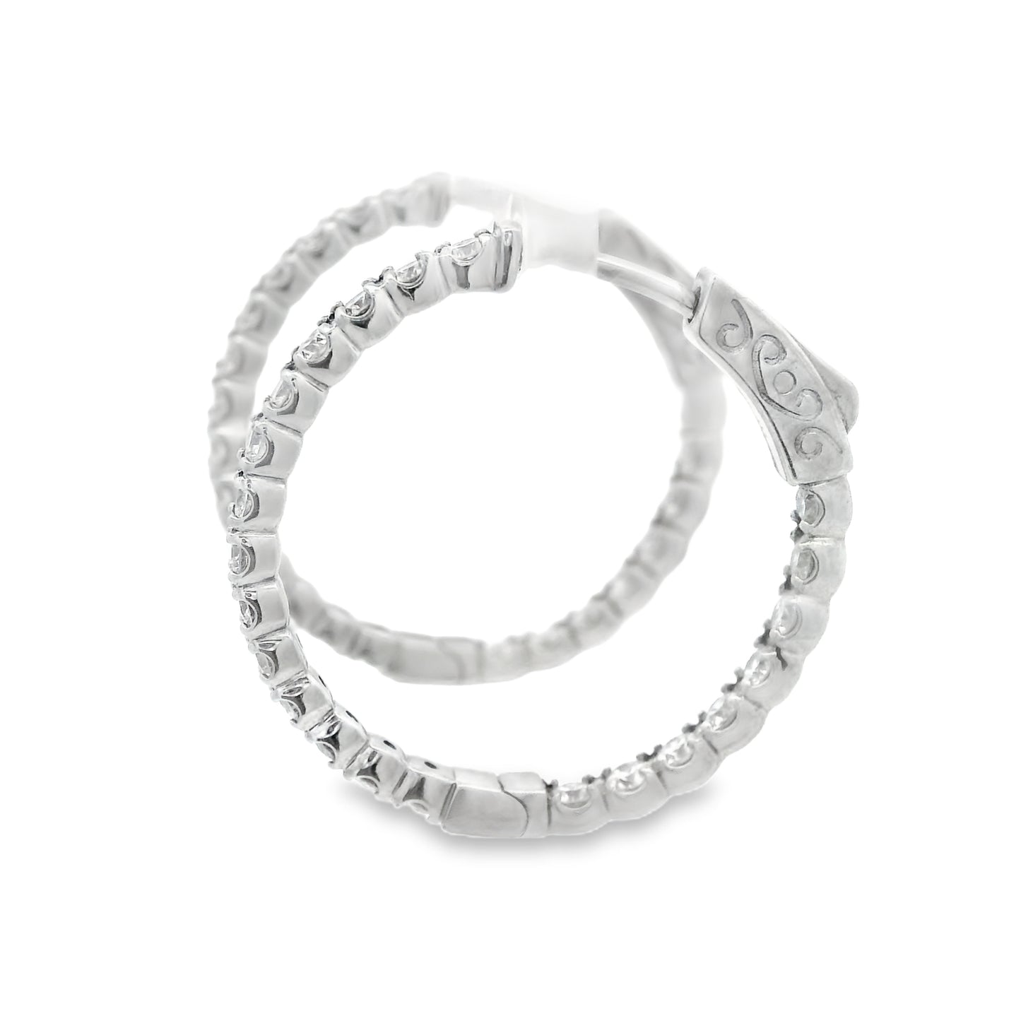 Arracadas de Diamantes con Diamantes Internos