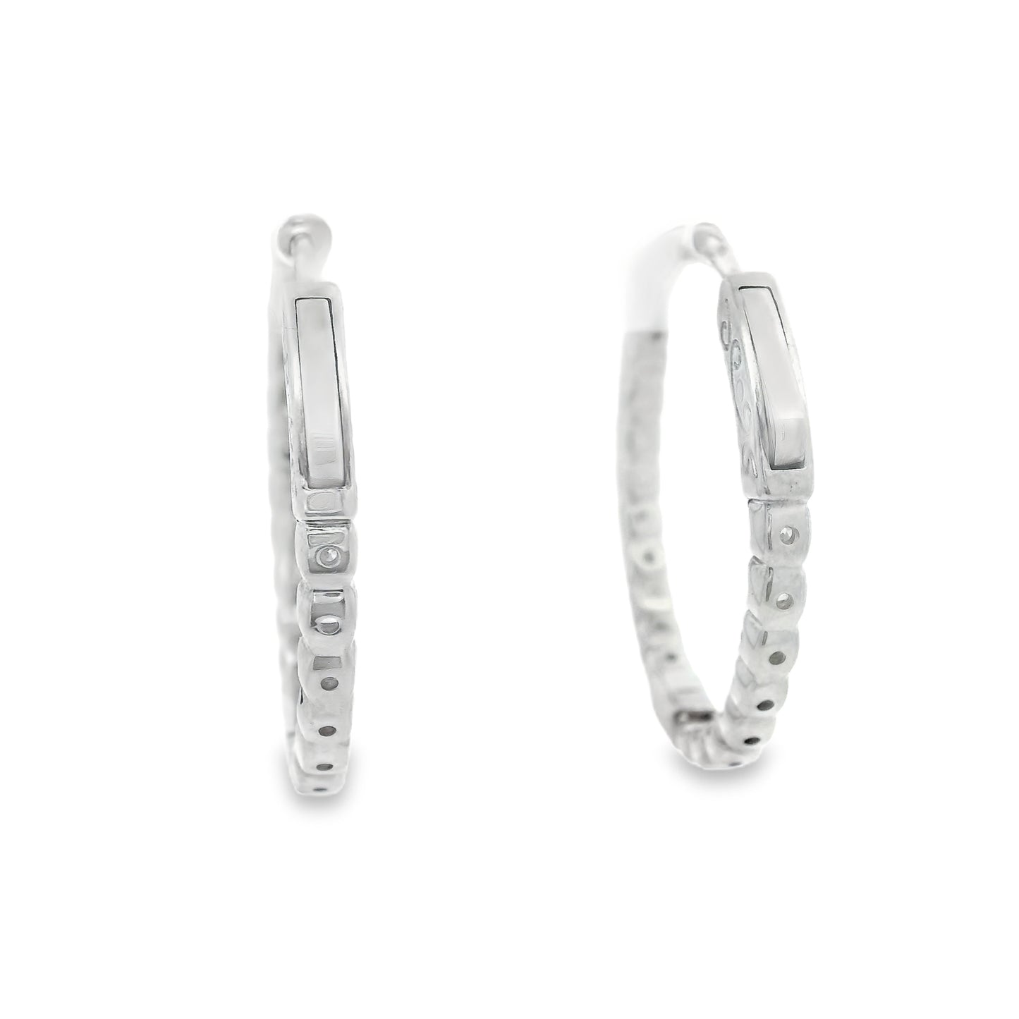 Arracadas de Diamantes con Diamantes Internos
