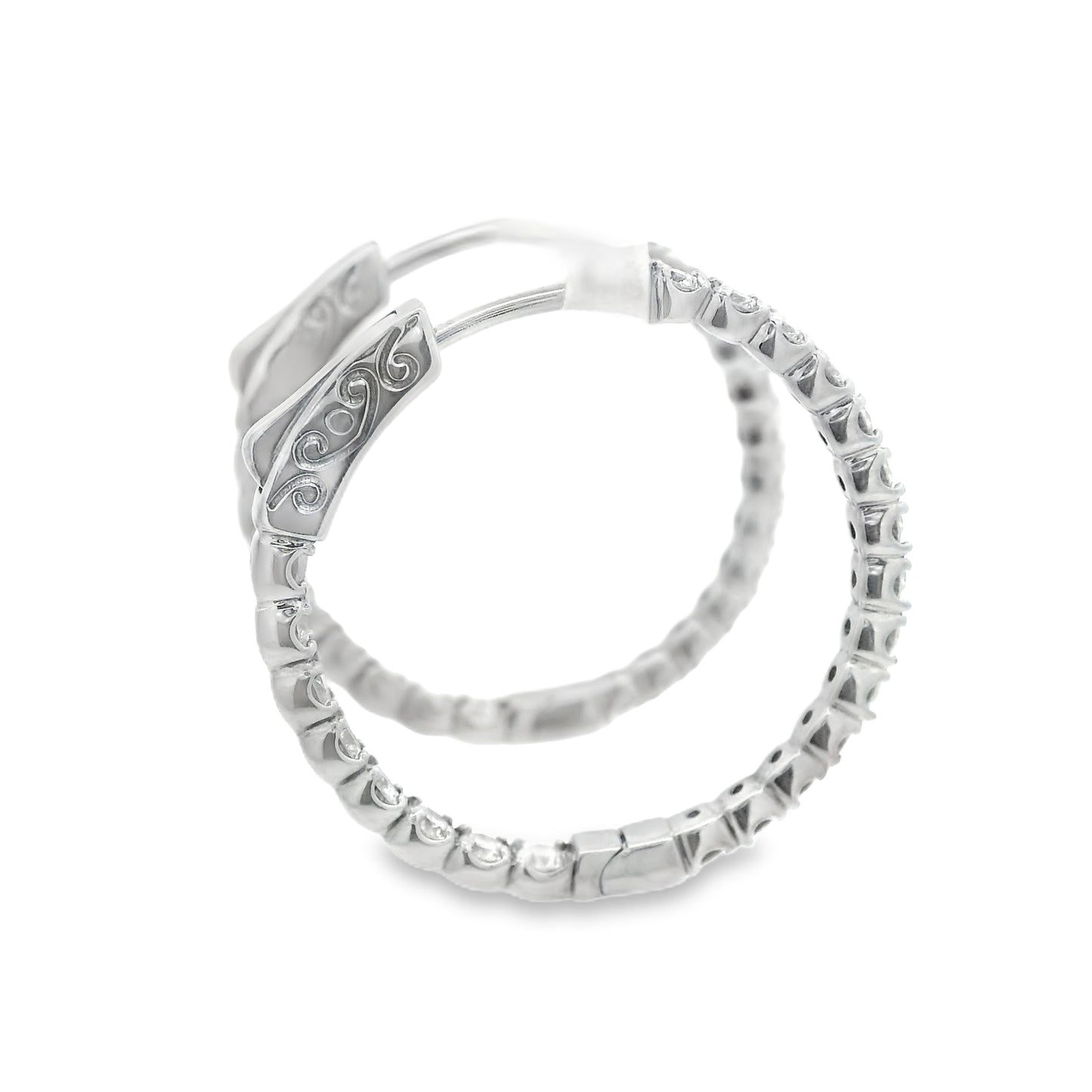 Arracadas de Diamantes con Diamantes Internos
