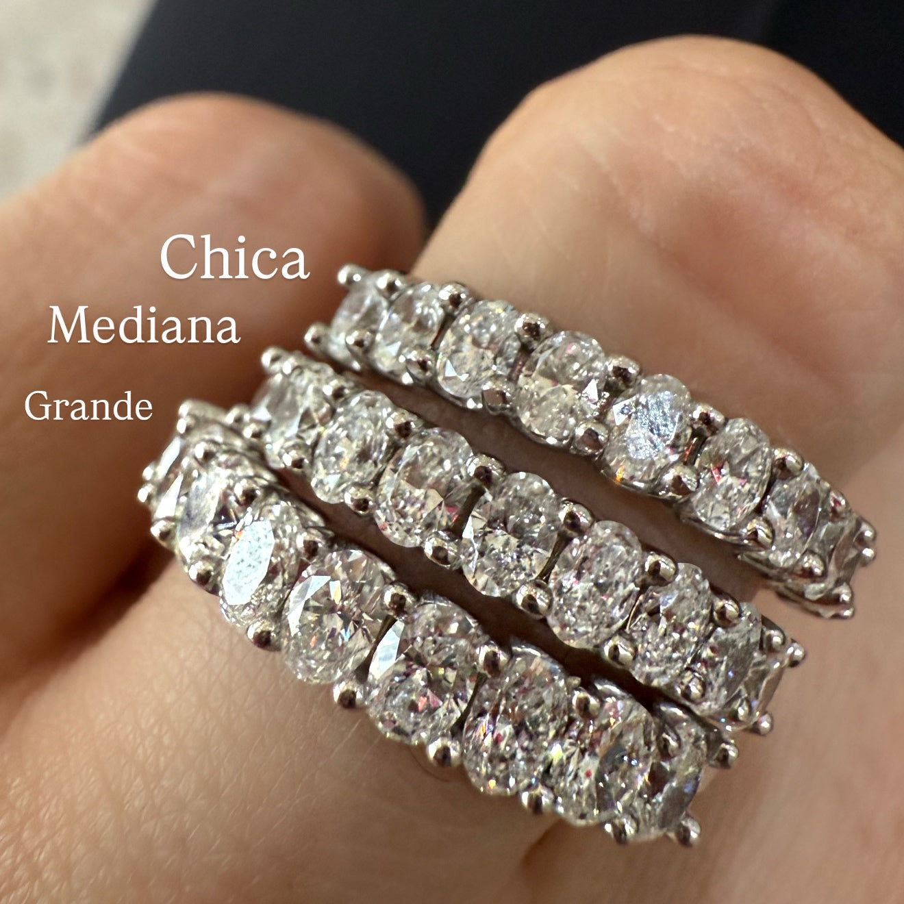 ADVANCE / SECTION CHICA Oval Diamond Churumbela / 9 Stones / Total Carat 0.67ct / Total value 29,500 pesos