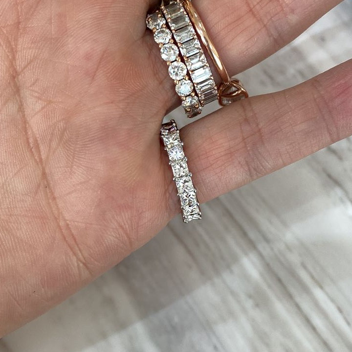 Media Churumbela de Diamantes corte Princess 3mm