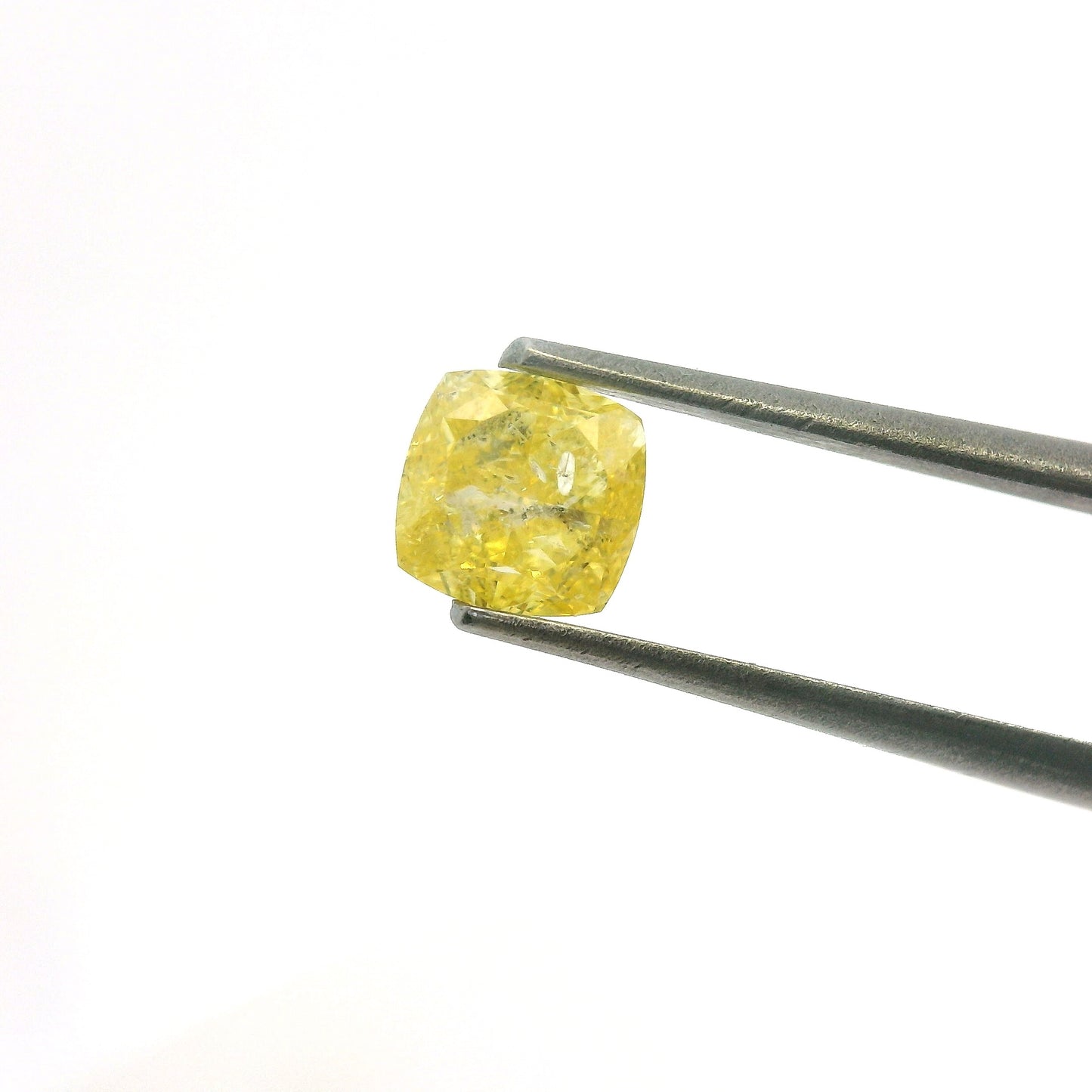N - Diamante Amarillo 1.01ct Corte Cushion / Medidas 5.16 x 5.25mm
