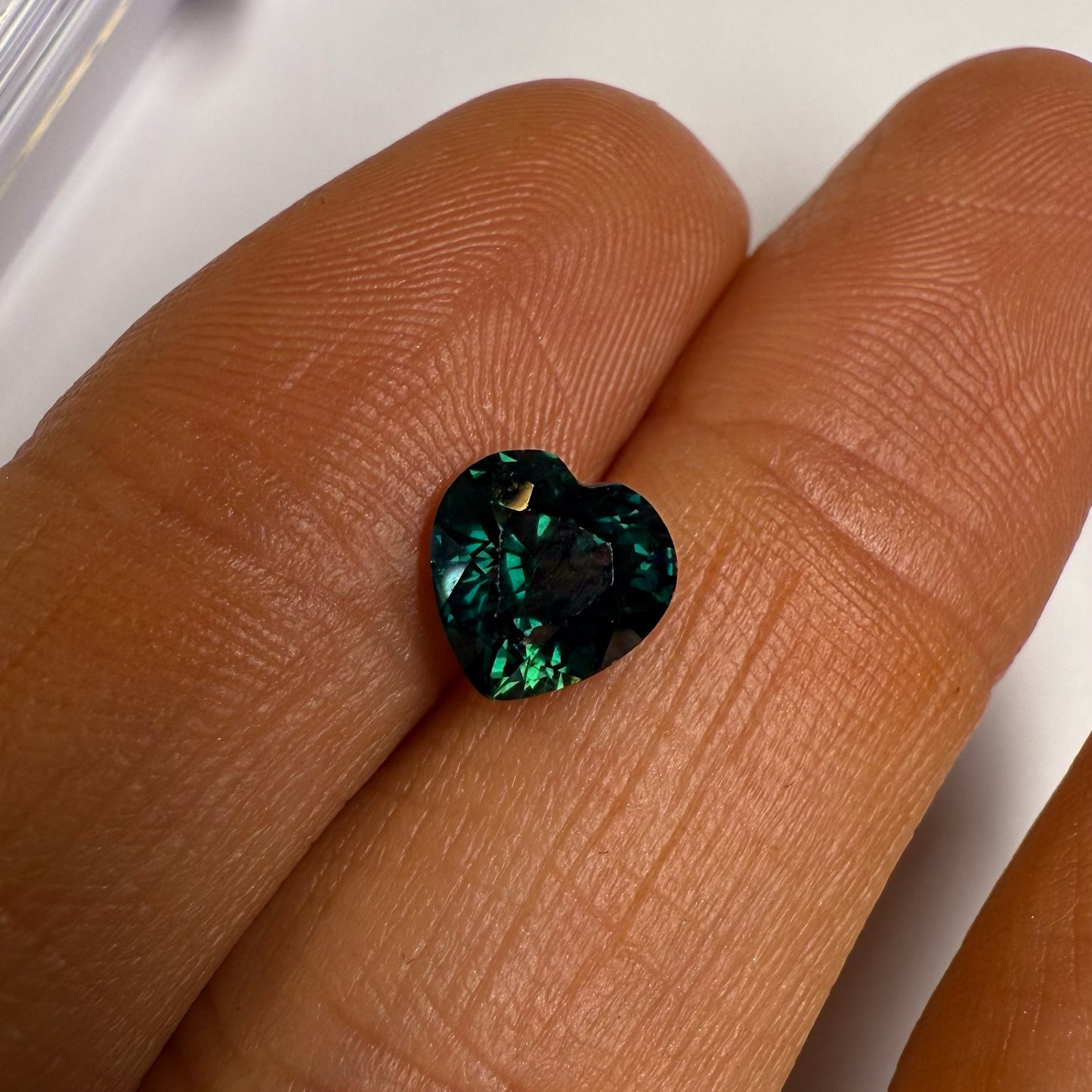 Zafiro azul/verdoso Corazón 1.74ct