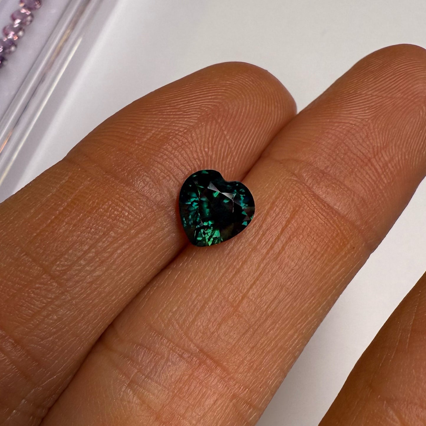 Zafiro azul/verdoso Corazón 1.74ct