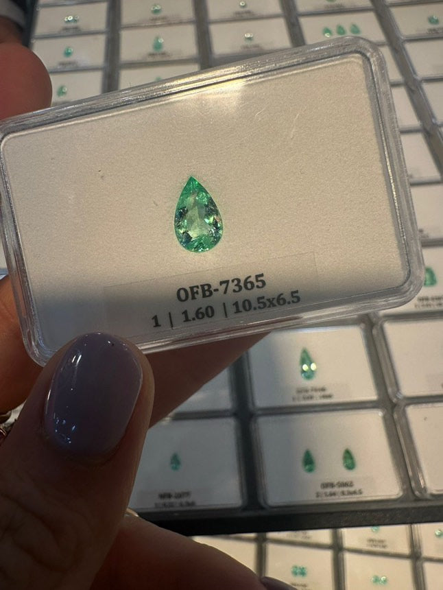 ANTICIPO/APARTADO Turmalina Paraiba Corte Gota 1.60ct, valor total 78,600 pesos