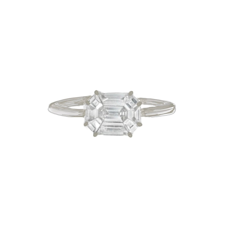Anillo Corte Esmeralda