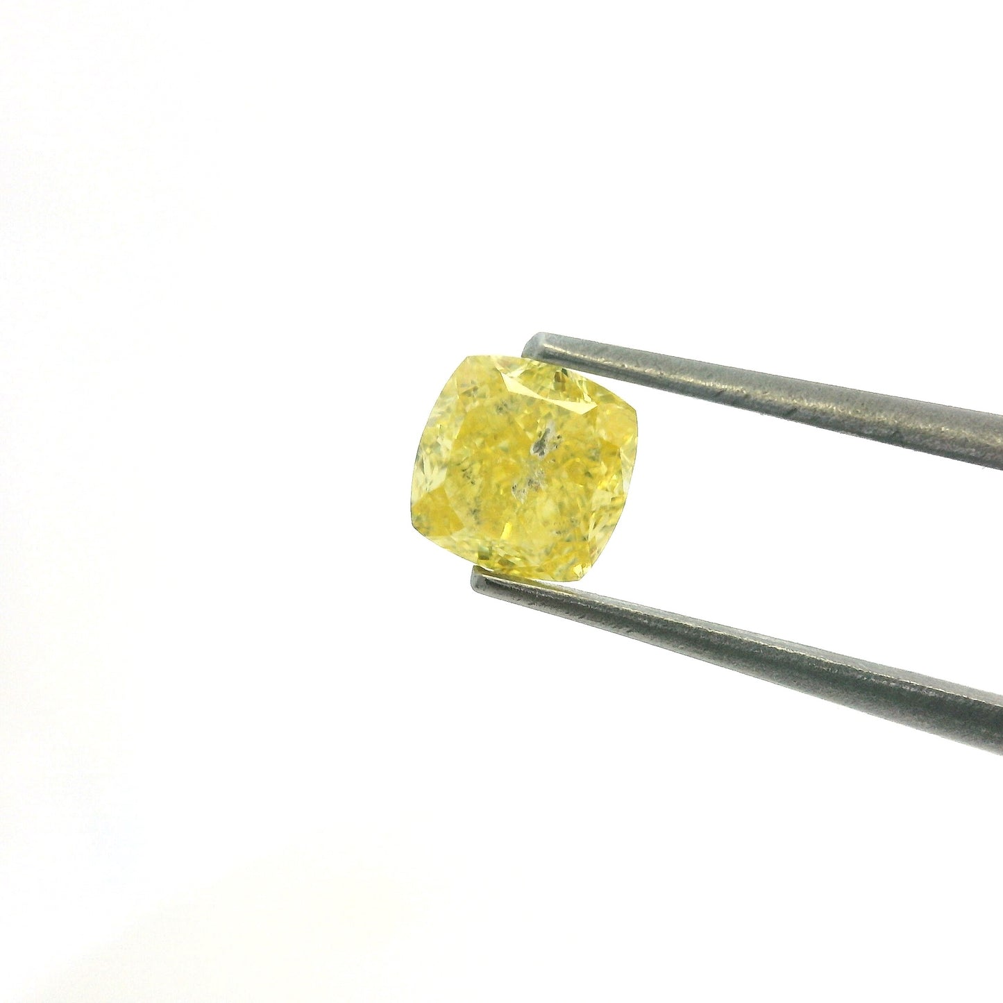 C - Diamante Amarillo 1.07ct Corte Cushion / Medidas 5.38x5.41mm