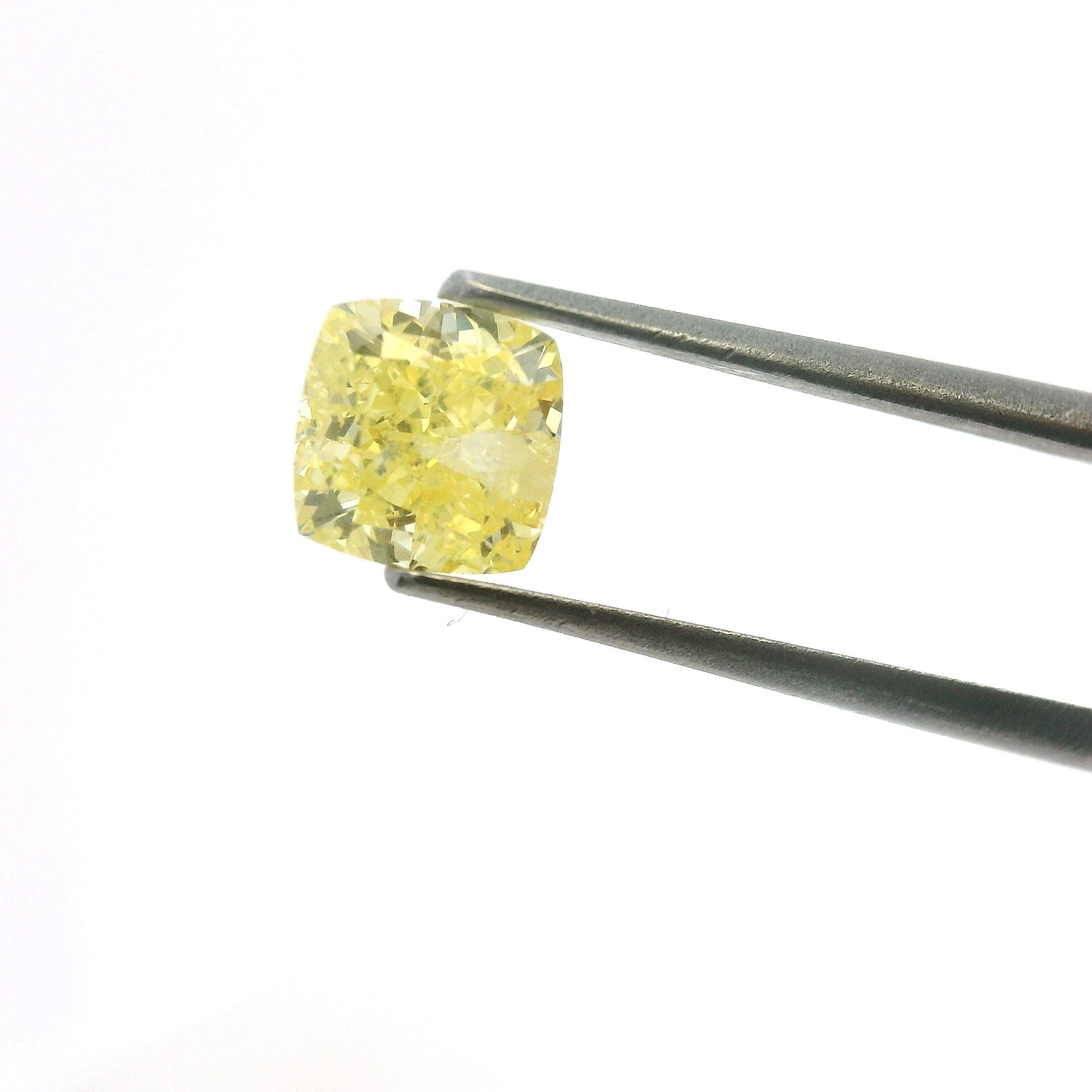 G - Diamante Amarillo 1.56ct Corte Cushion / Medidas 6x6.13mm
