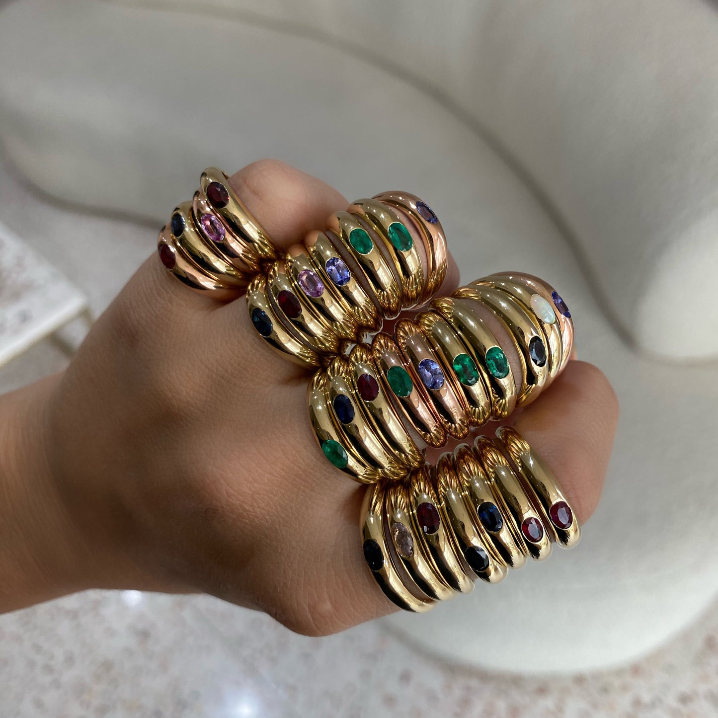 Anillo Leonora de Turmalina Paraiba
