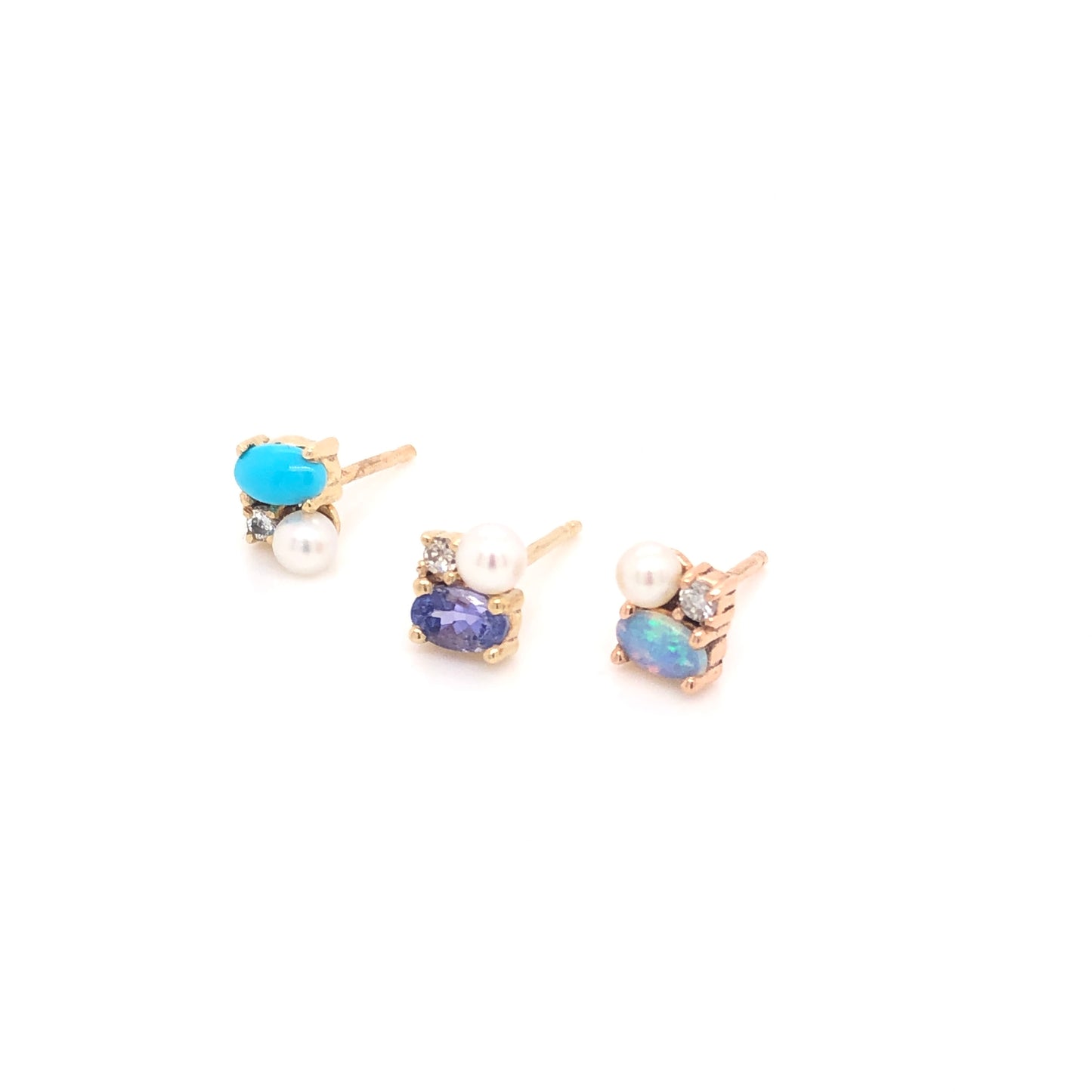 Erika Earrings with Tanzanites