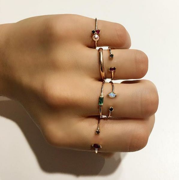 Horizontal Stone Ring