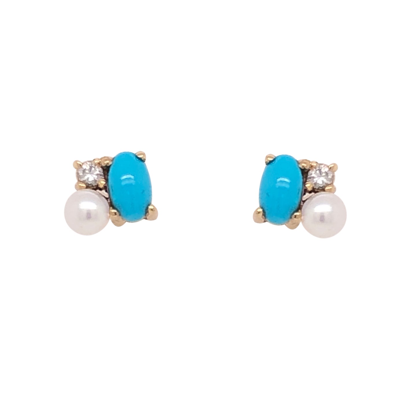 Erika Earrings with Turquoise