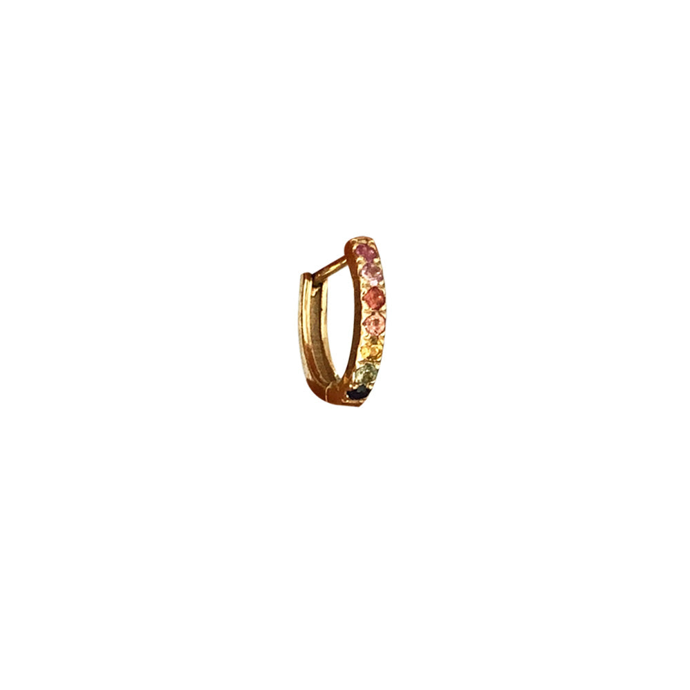 Malke Rainbow Hoop Earrings (One Piece)