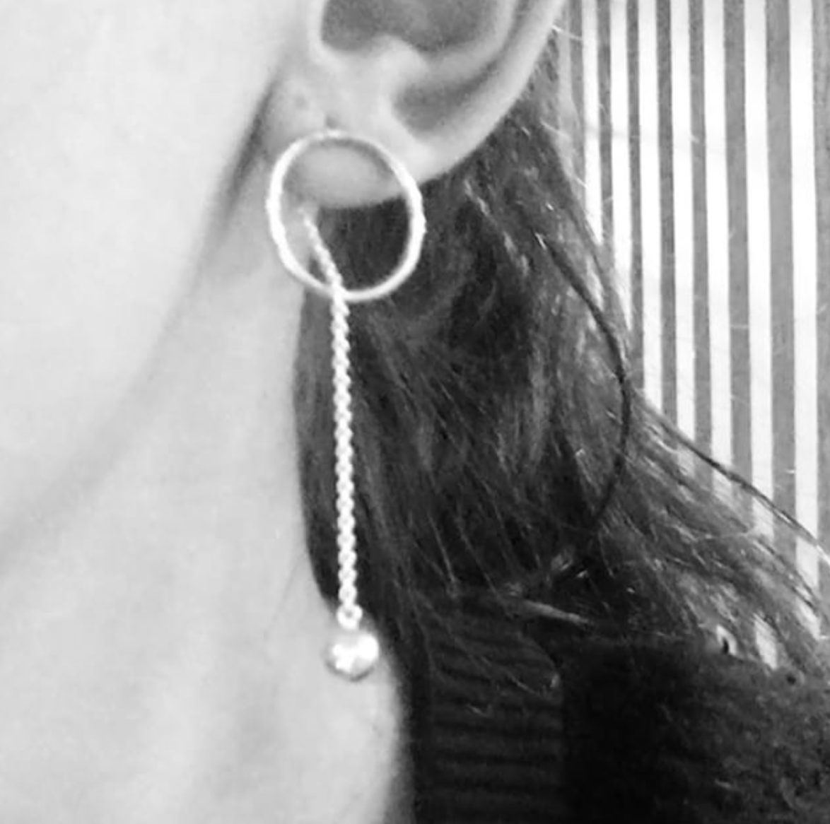 Asymmetrical Earrings Diameter