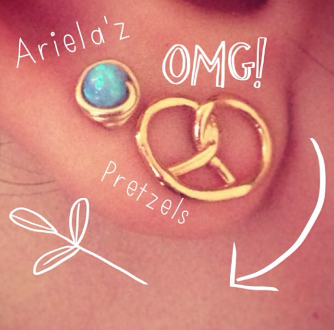 Pretzel Earrings