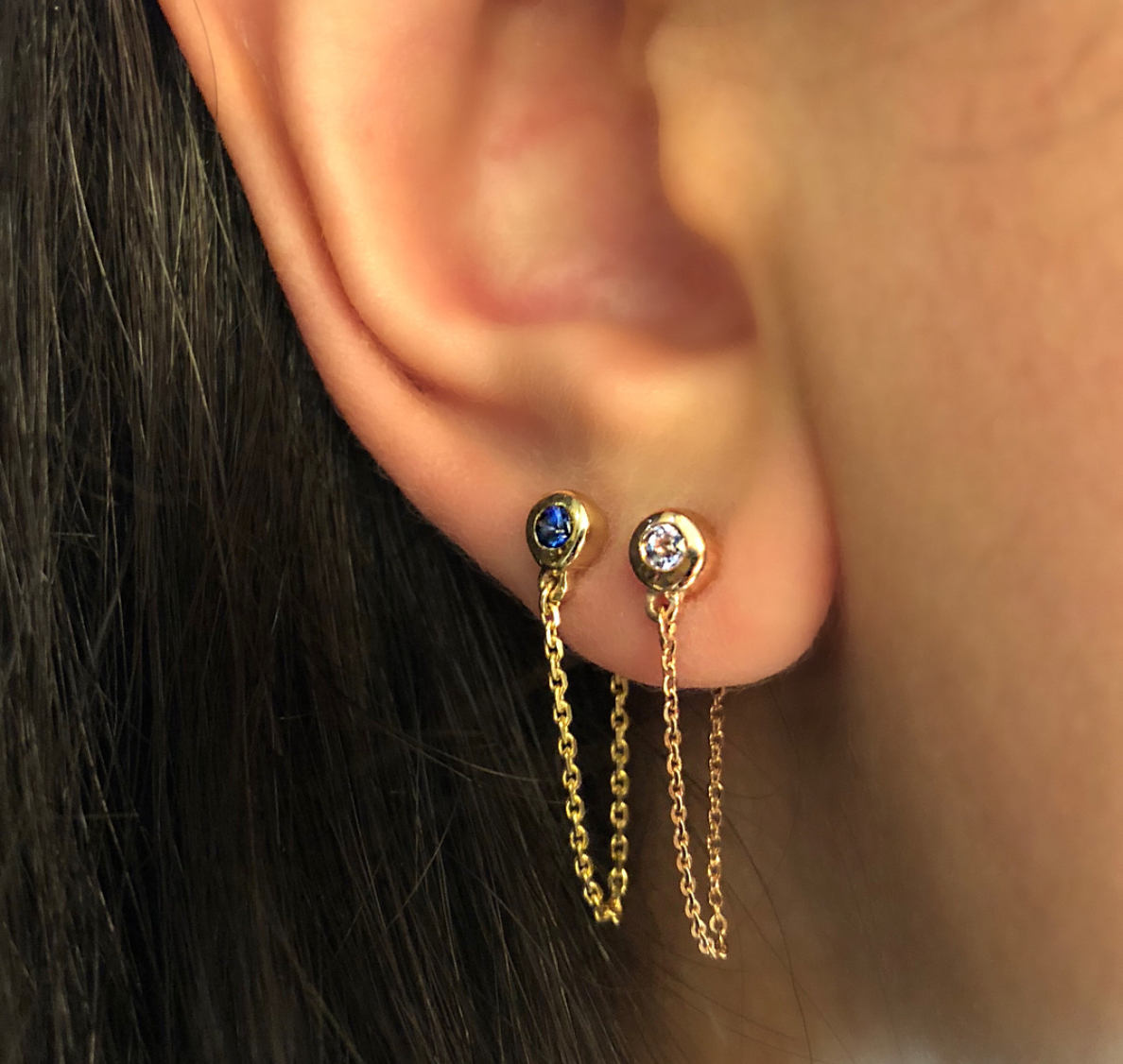 Ariela'z Chain Hoop Earrings (One Piece)