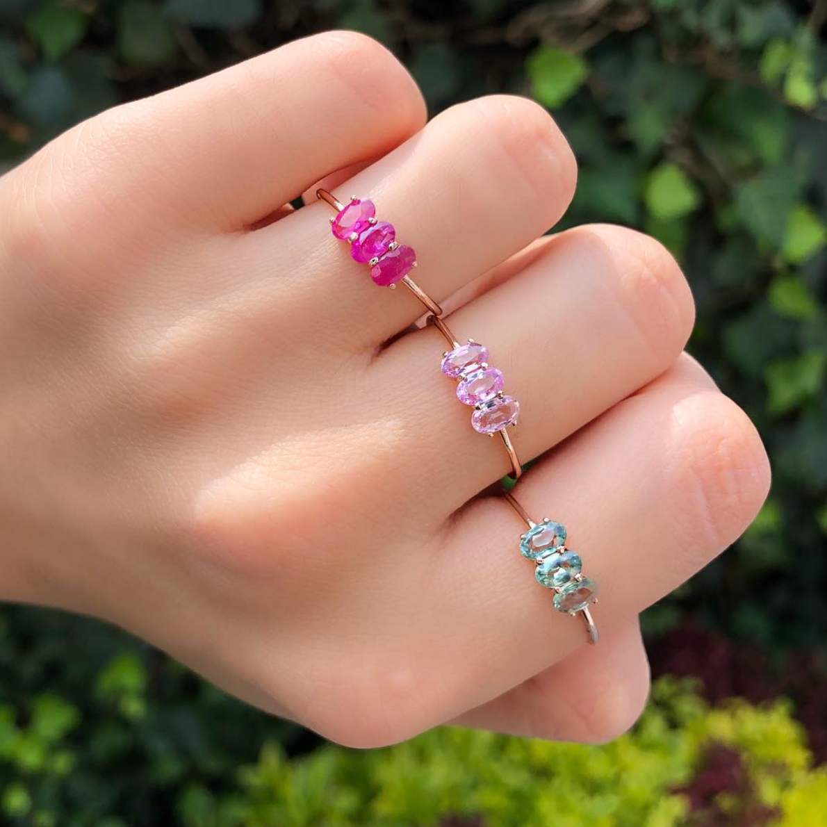 Soluna Ring with Pink Sapphire