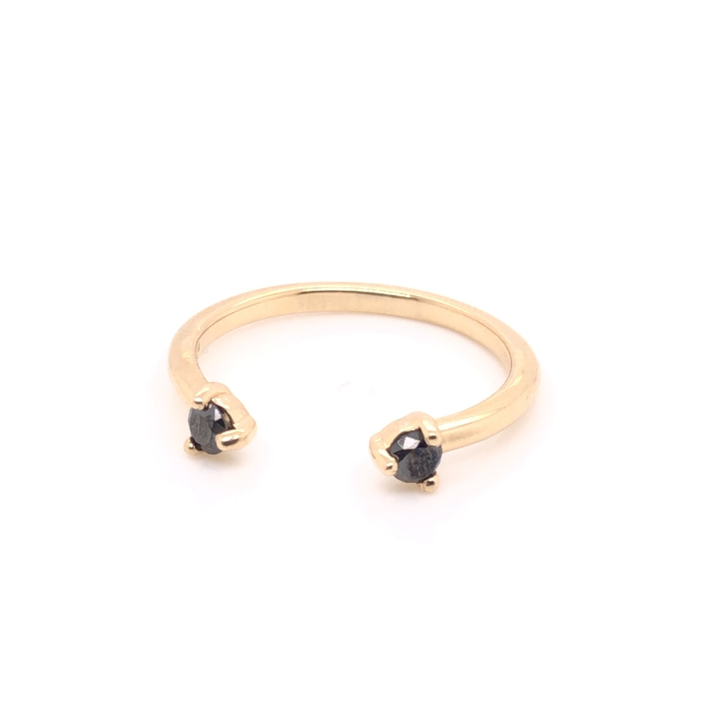 Anillo Eva Con Diamantes Negros