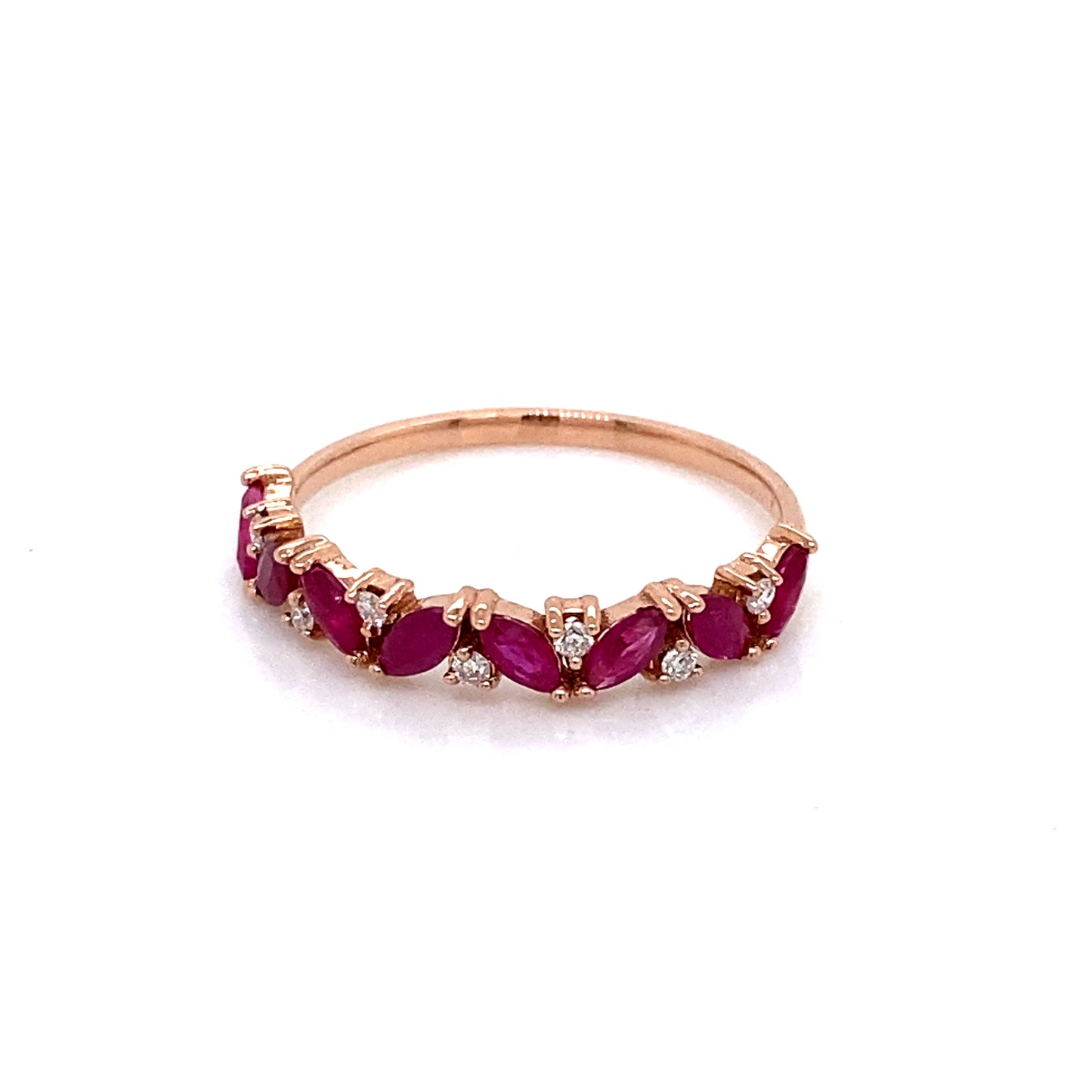 Media Churumbela Becca de Zafiros o Rubíes con Diamantes