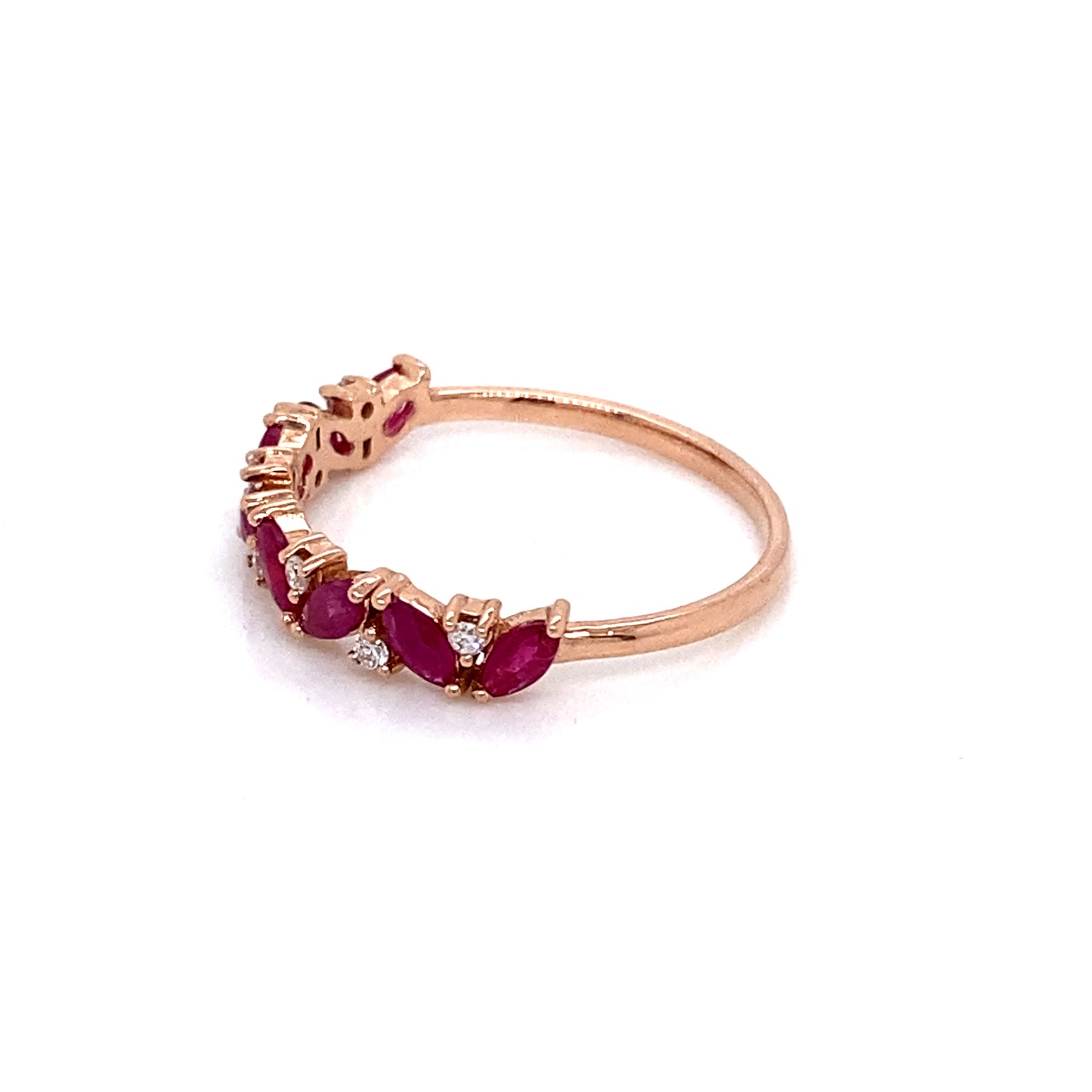 Media Churumbela Becca de Zafiros o Rubíes con Diamantes