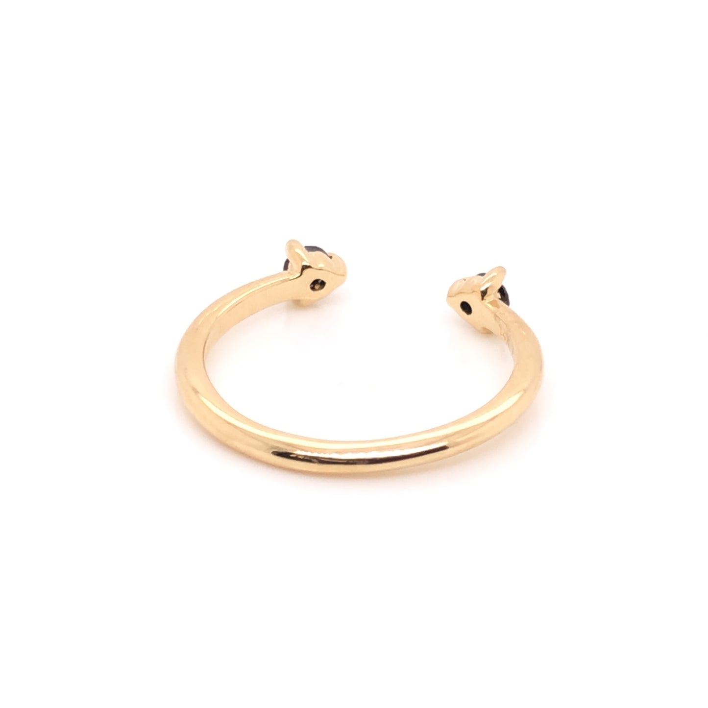 Anillo Eva Con Diamantes Negros