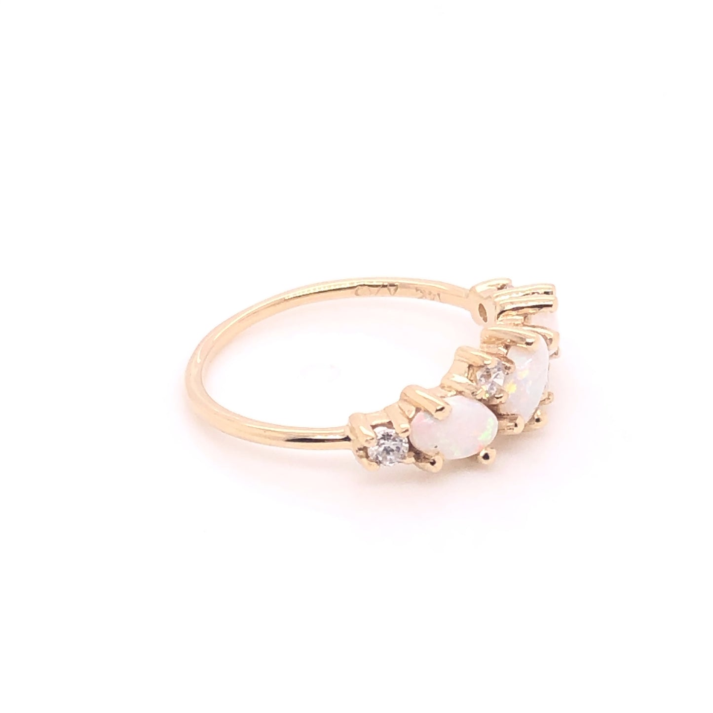 Laura White Opal Ring