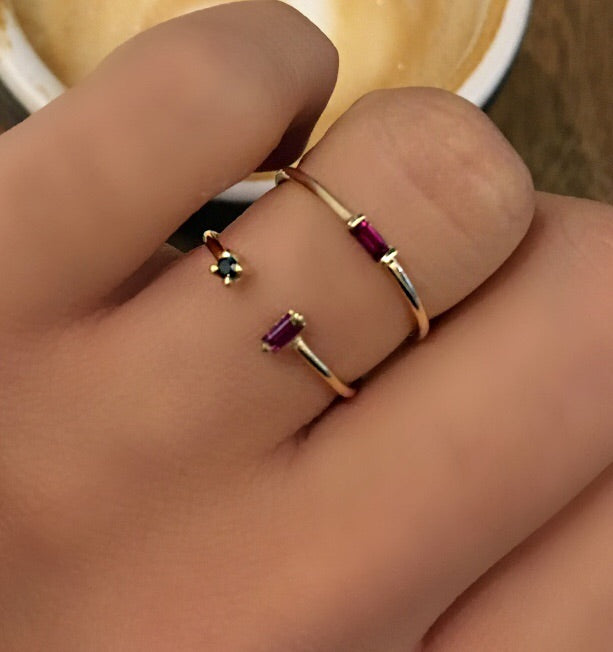 Horizontal Stone Ring