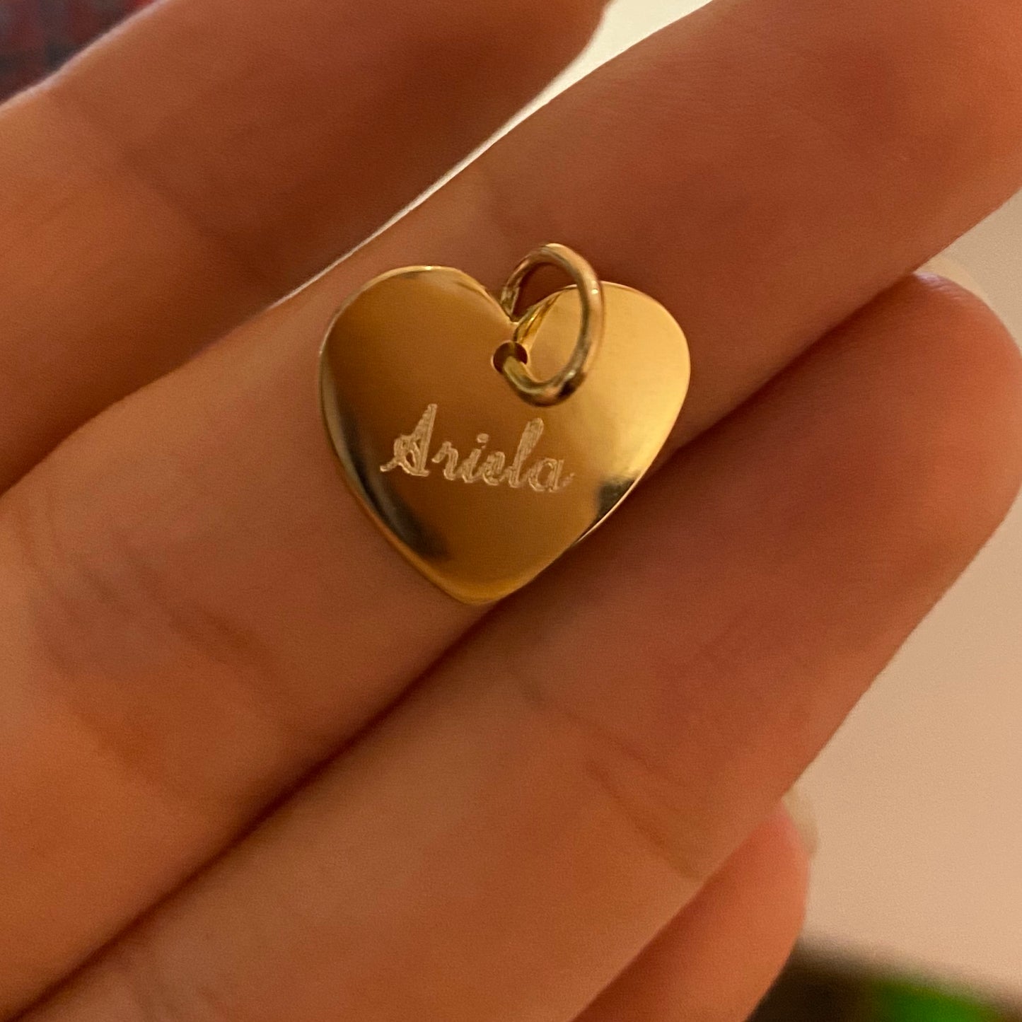 Heart necklace to engrave