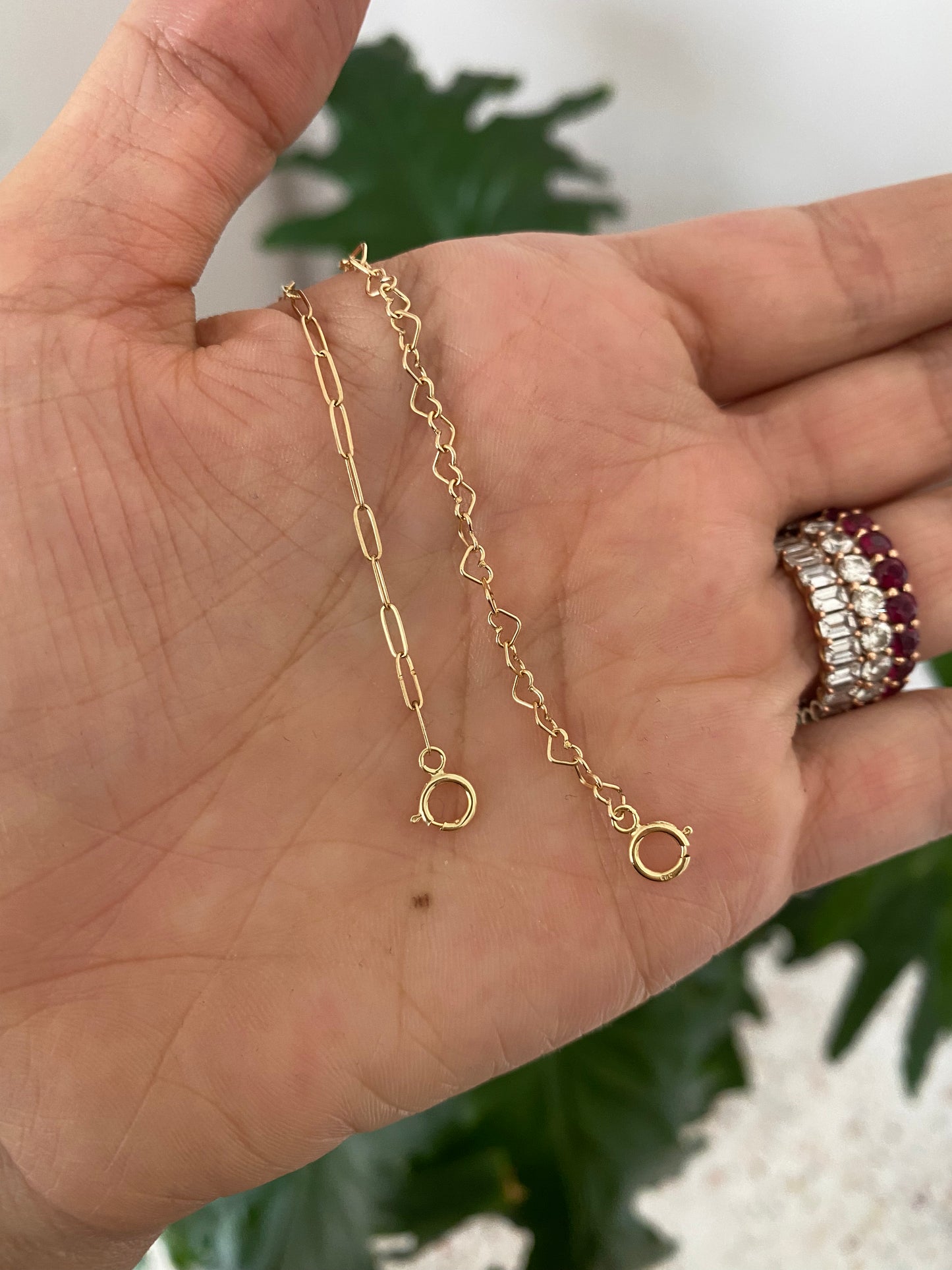 Pulsera ‘Tatuaje’ De Cadena de Corazones