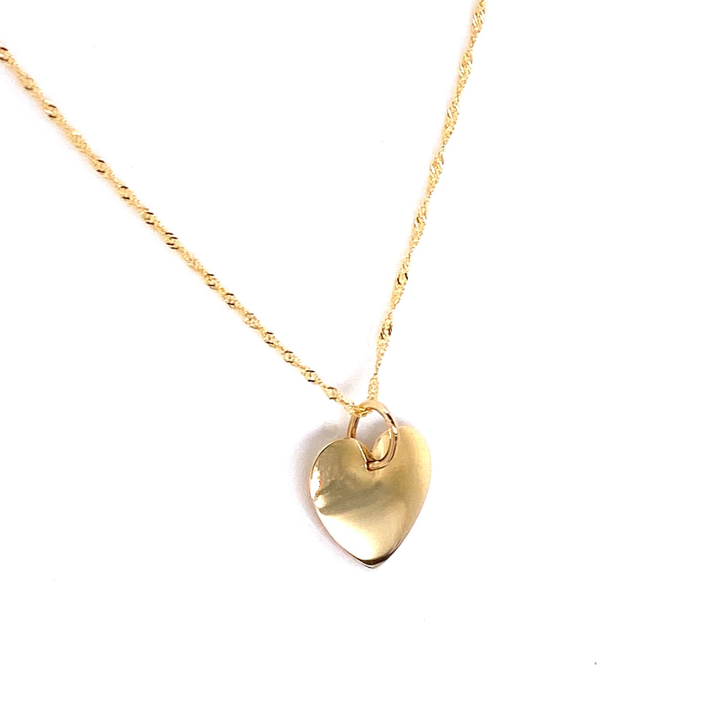 Heart necklace to engrave