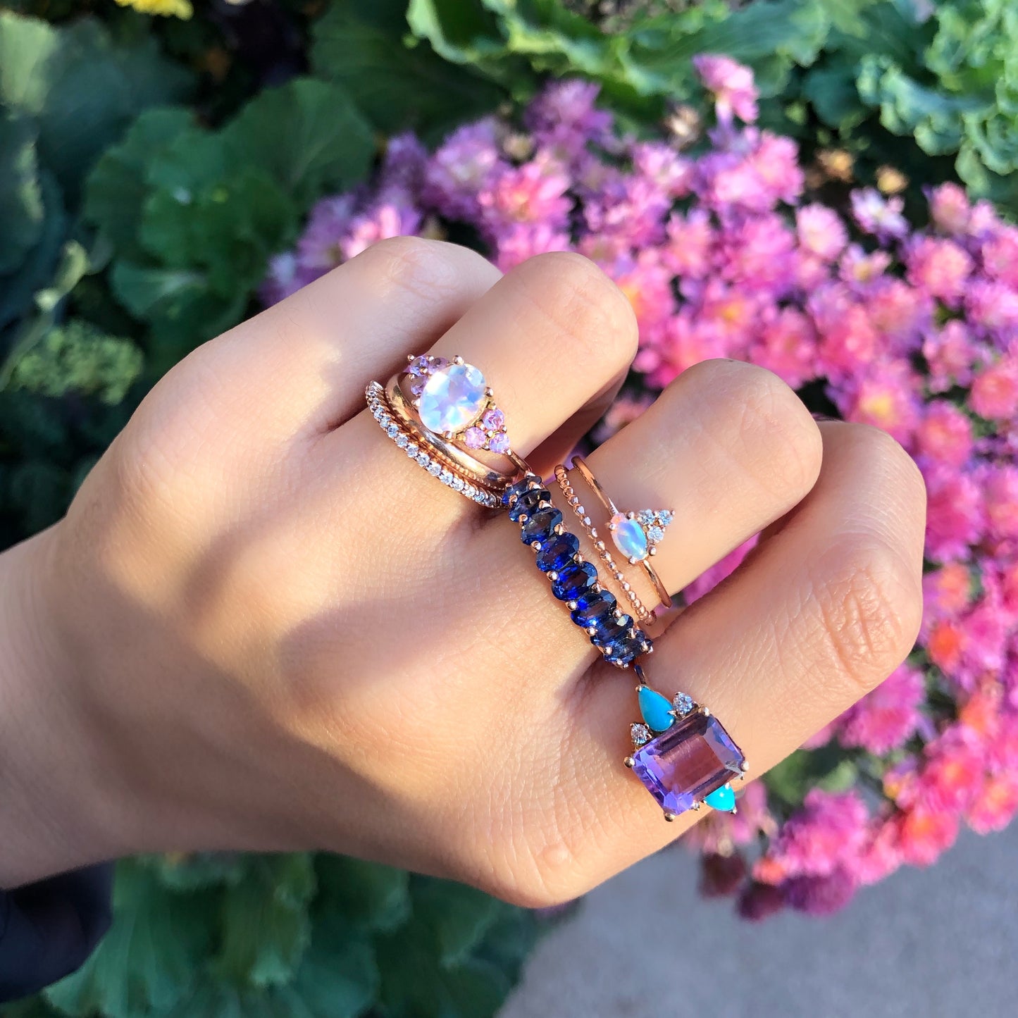 Valeria Ring with Pink Sapphires