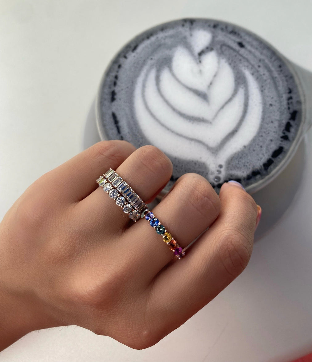 Large Rainbow Leah Ring