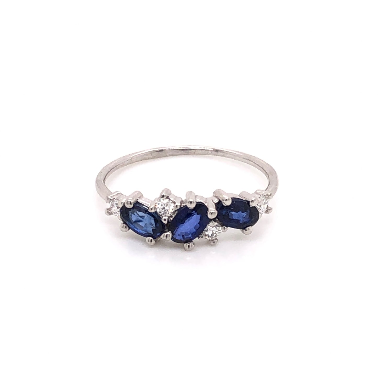 Anillo Laura (zafiro, moonstone, tanzanita)