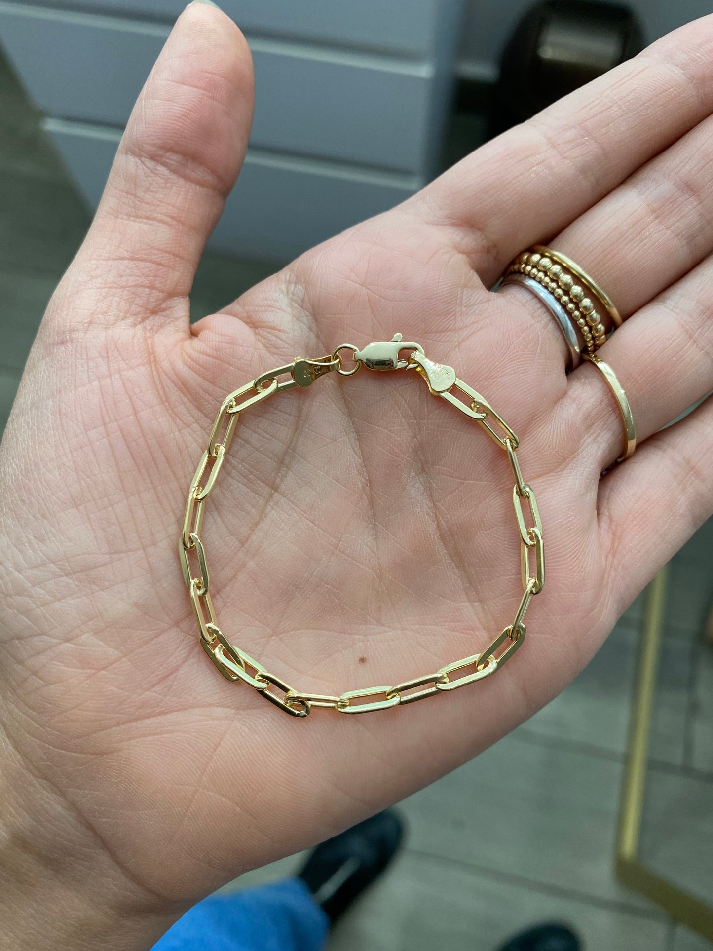 Pulsera tipo ‘Paperclip’