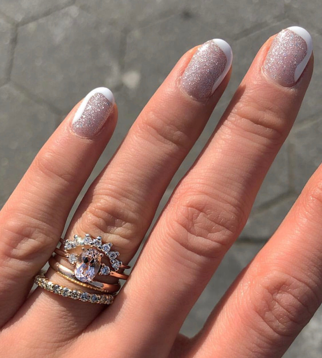 Anillo Corona Mijal con Diamantes Blancos