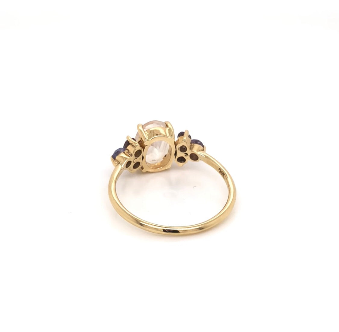 Valeria Moonstone Ring with Tanzanites