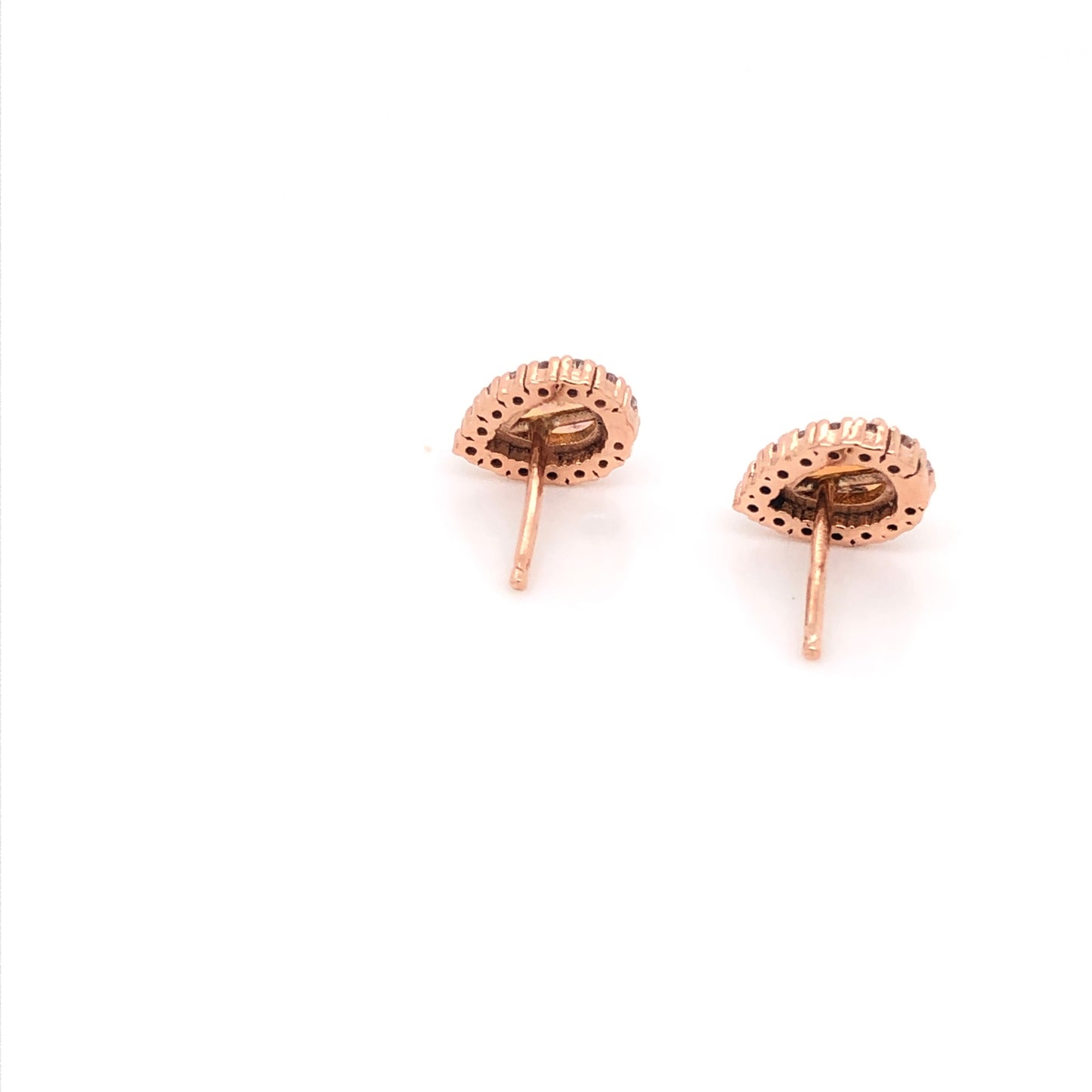 Aretes de Ópalo con Halo de Diamantes