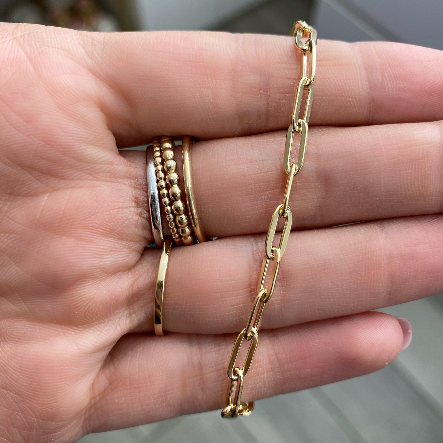 Pulsera tipo ‘Paperclip’