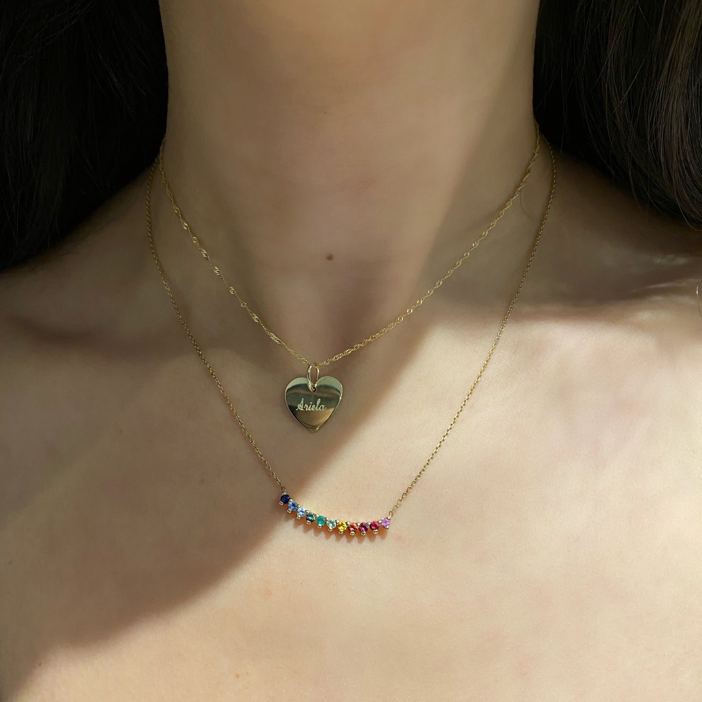 Heart necklace to engrave